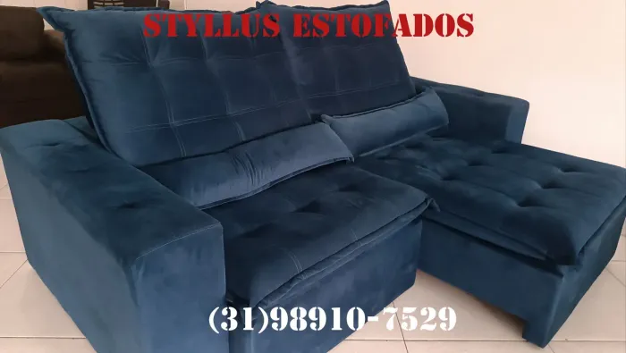 Sofá retrátil pronta entrega novo de luxo