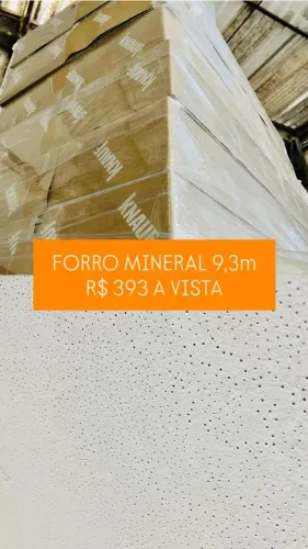 Forro mineral removível