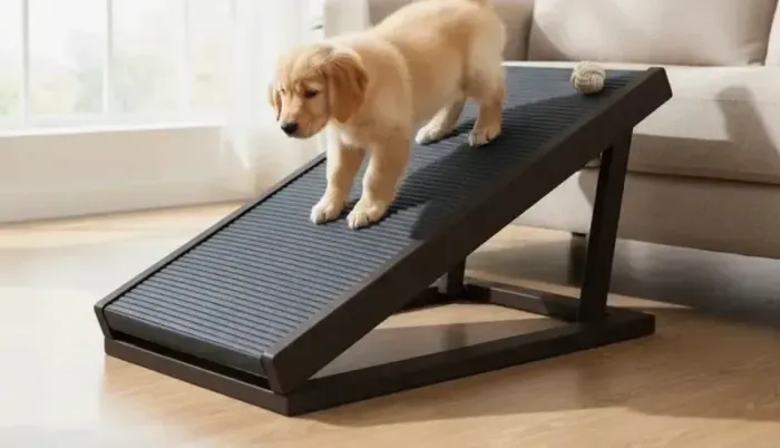 Rampa Pet Ajustável Dobrável - Suporta até 40kg (Para Cães e Gatos)