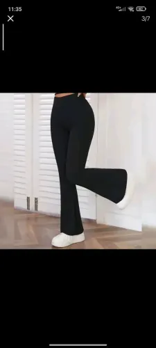 Calça shein flare academia