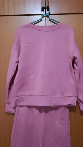 Abrigo rosa moletom P