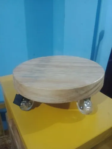 Suporte para planta e botijão de gás com rodízio de silicone 59,00