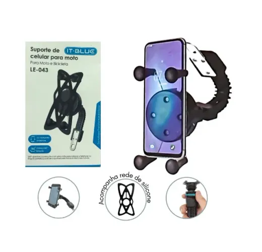 Suporte Celular Moto com Garra Aranha
