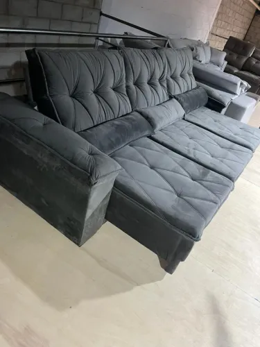 Sofá retrátil e reclinável Onix 2.90cm