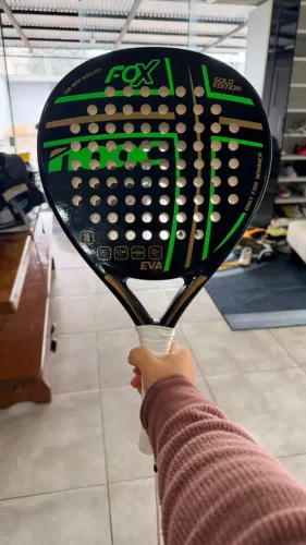 Raquete Padel NOAC Fox Eva Gold Edition Blanca