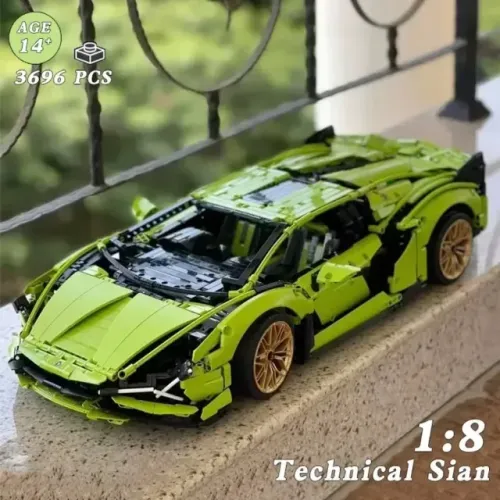 Bloco de Montar Tipo Lego - Lamborghini Sián FKP 37 - 3696 Peças