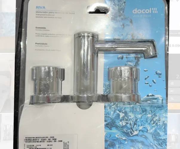 Misturador para lavatório de mesa - Docol ?RIVA?