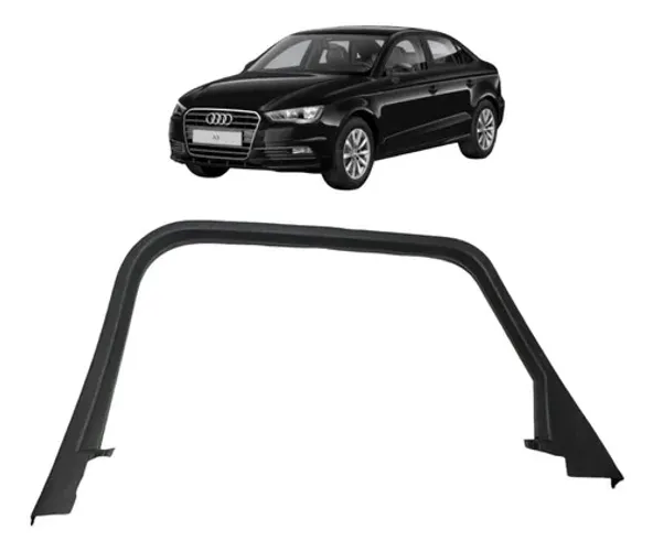 Moldura Vidro Porta Tras Dir Audi A3 Sedan 2014 A 2016 Uzad0