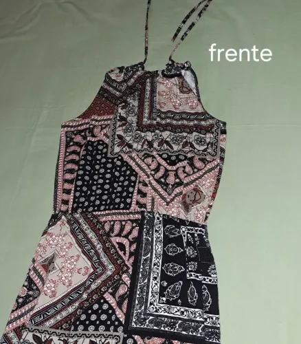 Vestido longo em malha