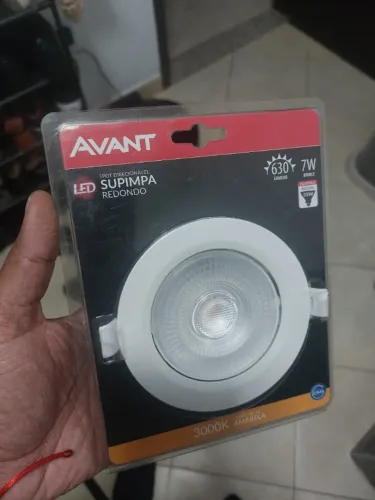 Lâmpada Led Avant Redonda 7W 3000K Amarela