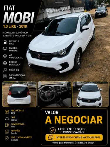 Fiat Mobi Like 1.0 Fire Flex 5P. 2018