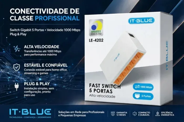 SWITH DE REDE 5 PORTAS