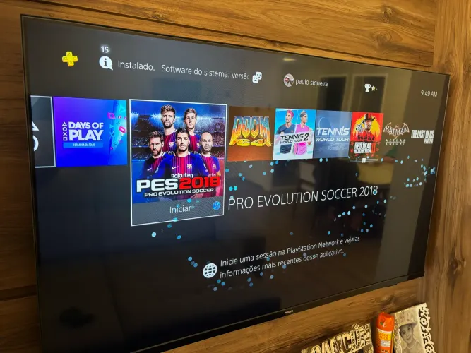 PS4 Slim 1TB + 8 jogos