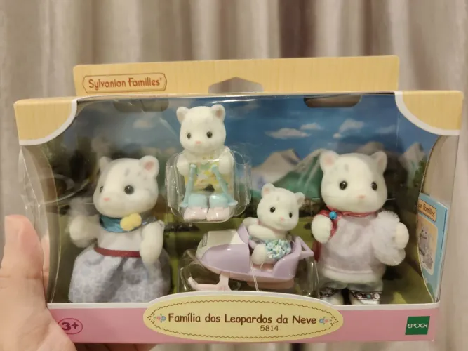 Família leopardos da neve sylvanian families