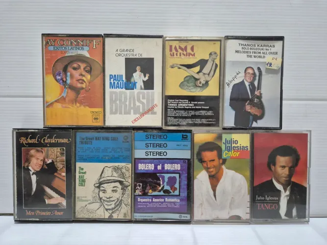 9 Fitas K7 Julio Iglesias e outros clássicos (Originais Novinhas)
