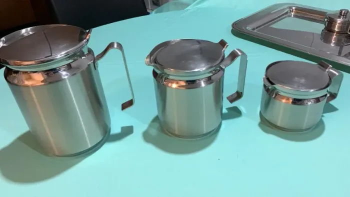 Conjunto para Chá e Café em Inox - 6 Peças