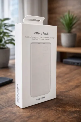 CARREGADOR PORTÁTIL SAMSUNG 20.000 MAH 45W -   NOVO ORIGINAL E ULTRA RÁPIDO