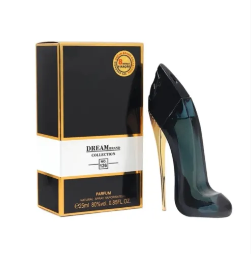 Perfume feminino miniatura sapatinho preto 25ml