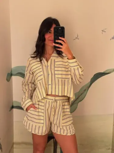 Camisa listrada farm
