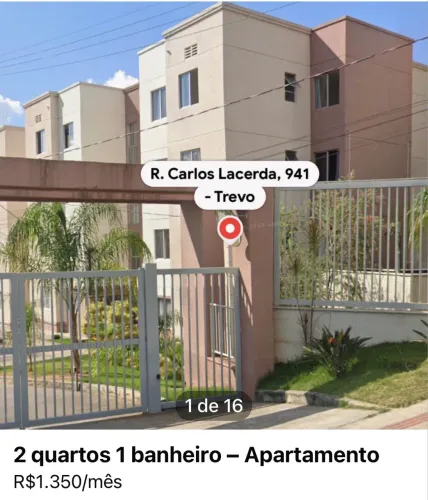 Alugo Ap 02quartos( 58 m2) no B Trevo, BH