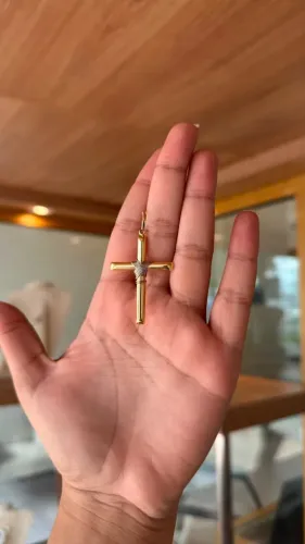 CRUCIFIXO OURO 18K