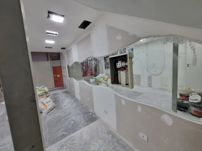 Mão de obra de drywall 