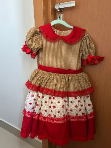 Vestido de quadrilha longo, novo!