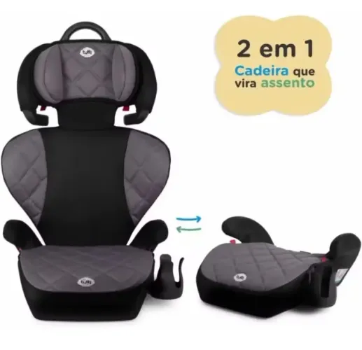 Cadeirinha e assento de carro 2 em 1