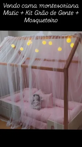Mini Cama Montessoriana Matic Off White