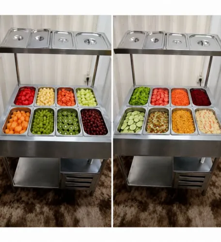 Self-service refrigerado inox