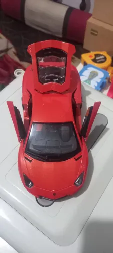 Lamborghini aventador 20 cm de ferro colecionador