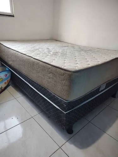 Cama box casal com colchão