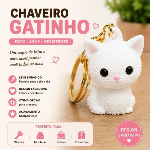 CHAVEIRO GATINHO