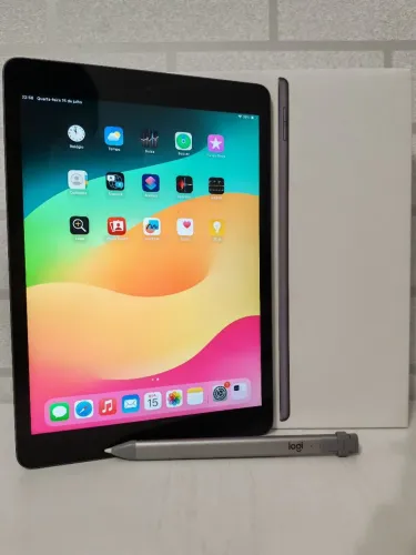 iPad 7 - 32 Gb - Preto - Completo + Caneta
