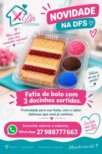 BOLO  + DOCINHO