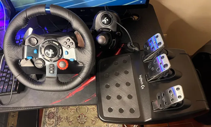 Volante Logitech g29 Câmbio+Pedal COMPLETO