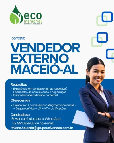 Vaga de emprego! Maceió