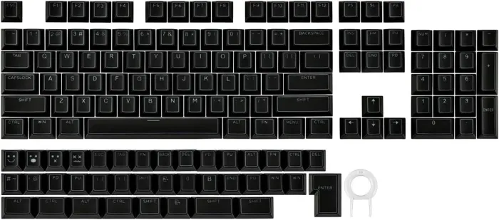 Keycaps EPOMAKER Glintrix Double Shot PBT Translúcido 142 teclas