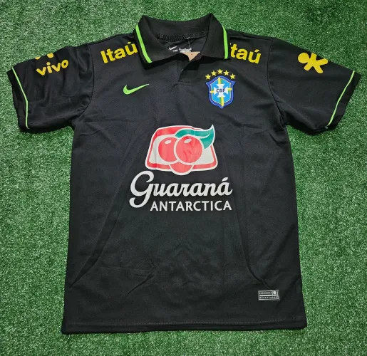 Camisa do Brasil Polo preta