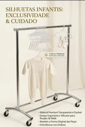 Kits Cabides silhueta bebê