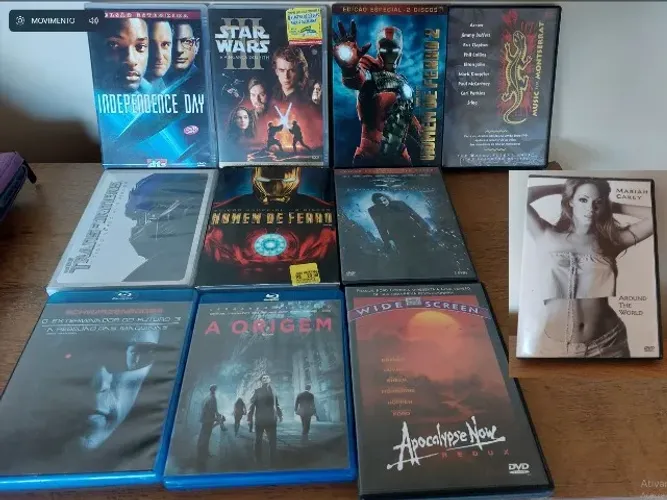 KIT COM 11 BLU-RAY / DVD: BATMAN, HOMEM DE FERRO, STAR WARS, TRANSFORMERS, EXTERMINADOR,..