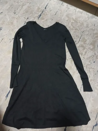 Vestido preto de algodão super confortável  cor preta