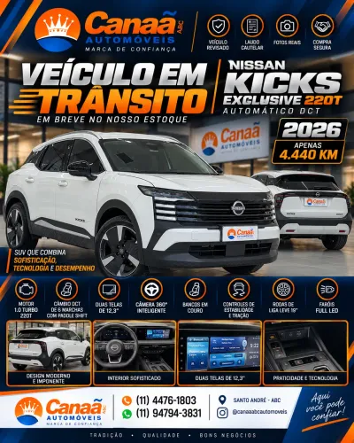 Nissan Kicks 1.0 Turbo Exclusive 2026