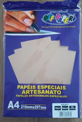 150 Folhas A4 Papel Kraft 180g
