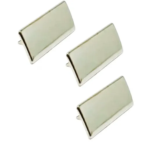 Kit 30 Unid Plaquinha De Metal P/ Personalizar 5x0,9 Cm Prata