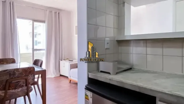 Flat mobiliado de 35 m² com 1 suíte 1 vaga para locação na Bela Vista próximo a Av Paulist