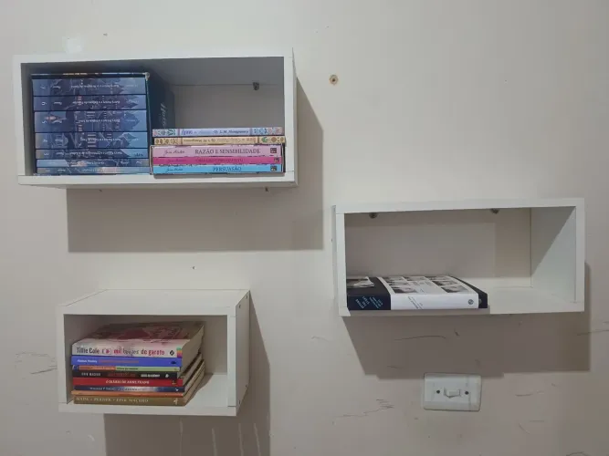 Nichos para livros - Conjunto com 3 peças