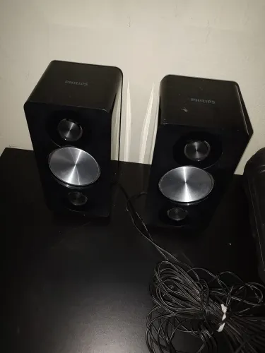 Par de Caixas de Som Philips Home Theater HTS5533 / HTS5563 4 Ohms - Original