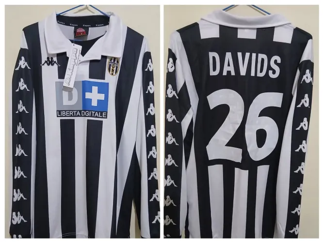 Camisa Kappa Juventus da Itália 1998/99 Davids Pronta Entrega