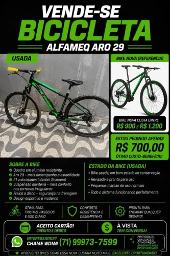 Bicicleta Alfameq Aro 29
